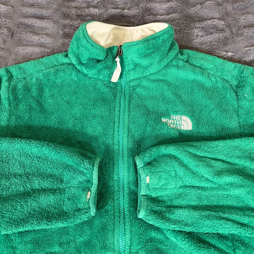 The North Face Womens Osito Full Zip Fleece Jacket XL Kelly Green AR750